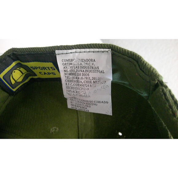 Cap Cabo San Lucas Mexico Olive Green Adjustable EUC - Picture 6 of 7